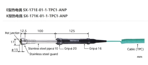 日本ANRITSU安立計器高性能静止表面用温度传感器SX-171E-01-1-TPC1-ANP青岛平山技研刘156-21198049